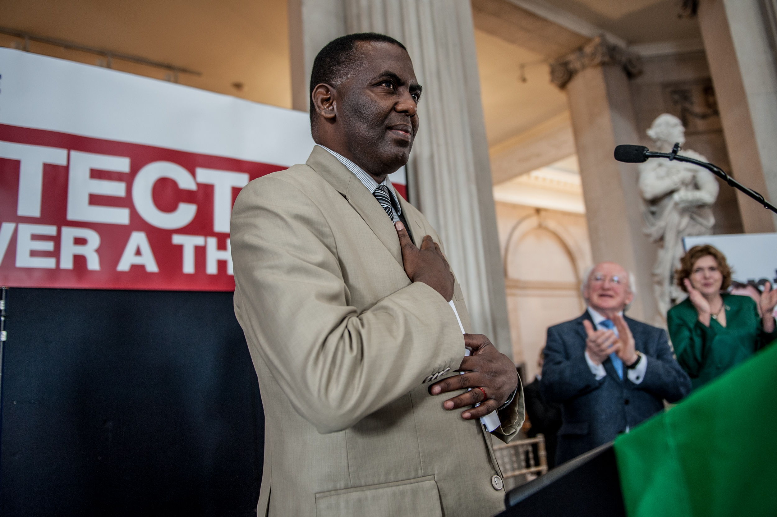 Biram Dah Abeid receiving 2013 Front Line Defenders Award